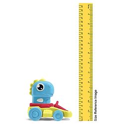 Babyhug Press & Go Dinosaur Toy Car for Kids - Green Battery Free Push & Go Animal Car Toy Motor Skill Development & Fun Play Imaginative Play| Gifting Option BIS Certified