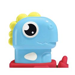 Babyhug Press & Go Dinosaur Toy Car for Kids - Green Battery Free Push & Go Animal Car Toy Motor Skill Development & Fun Play Imaginative Play| Gifting Option BIS Certified
