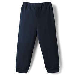 Babyhug Interlock Knit Full Sleeves Striped T-Shirt & Lounge Pant Set with Bear Print - Navy Blue