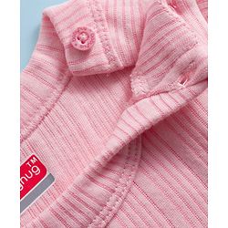 Babyhug Knit Full Length Solid Color Thermal Vests Pack of 2 - Pink