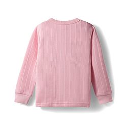 Babyhug Knit Full Length Solid Color Thermal Vests Pack of 2 - Pink