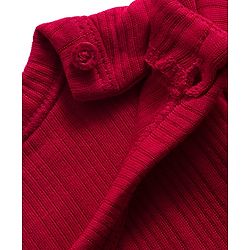 Babyhug Knit Full Length Solid Color Thermal Vests Pack of 2 - Red