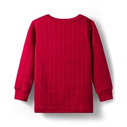 Babyhug Knit Full Length Solid Color Thermal Vests Pack of 2 - Red