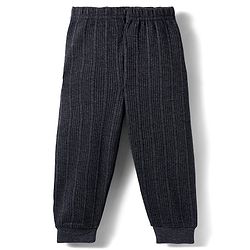 Babyhug Knit Full Sleeves Solid Color Pullover & Sleeveless Thermal Vests & Pant Set - Charcoal Grey