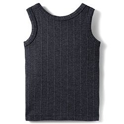 Babyhug Knit Full Sleeves Solid Color Pullover & Sleeveless Thermal Vests & Pant Set - Charcoal Grey