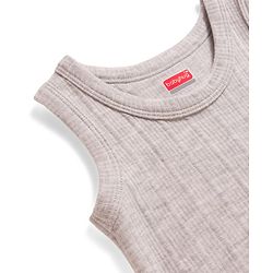 Babyhug Knit Full Sleeves Solid Colour Thermal Inner Wear - Light Grey
