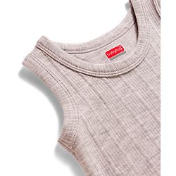 Babyhug Knit Full Sleeves Solid Colour Thermal Inner Wear - Light Grey