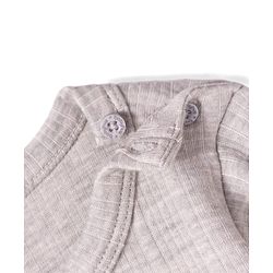 Babyhug Knit Full Sleeves Solid Colour Thermal Inner Wear - Light Grey