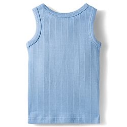 Babyhug Knit Full Sleeves Solid Color Pullover & Sleeveless Thermal Vests & Pant Set - Blue