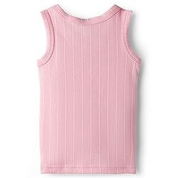 Babyhug Knit Full Sleeves Solid Color Pullover & Sleeveless Thermal Vest & Pant Set - Pink