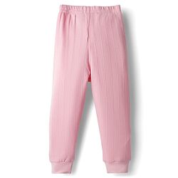 Babyhug Knit Full Sleeves Solid Color Pullover & Sleeveless Thermal Vest & Pant Set - Pink