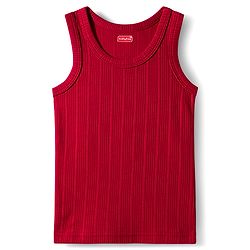 Babyhug Knit Solid Coloured Thermal Set With Vest - Red