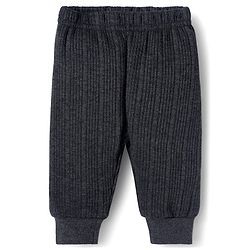 Babyhug Knit Full Length Solid Color Thermal Inner Wear Legging Pack of 2 - Dark Grey & Light Grey