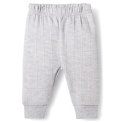 Babyhug Knit Full Length Solid Color Thermal Inner Wear Legging Pack of 2 - Dark Grey & Light Grey