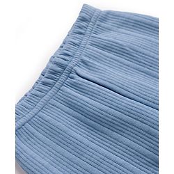 Babyhug Knit Full Length Solid Colour Thermal Inner Wear Leggings Pack Of 2 - Pink & Light Blue
