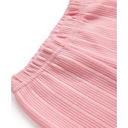 Babyhug Knit Full Length Solid Colour Thermal Inner Wear Leggings Pack Of 2 - Pink & Light Blue