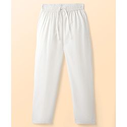 Babyhug Cotton Woven Full Sleeves Embroidered Kurta Pajama Set - Light Green