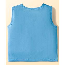 Babyhug 100% Cotton Woven Sleeveless Front Open Jhabla with Stripe & Car Print Pack of 3 - Multicolor