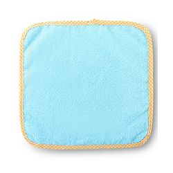 Babyhug Cotton Terry Knit Solid Color Wash Cloths Pack of 6 L 23.5 x B 23 cm - Multicolour