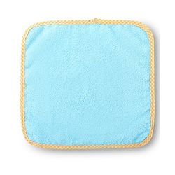 Babyhug Cotton Terry Knit Solid Color Wash Cloths Pack of 6 L 23.5 x B 23 cm - Multicolour