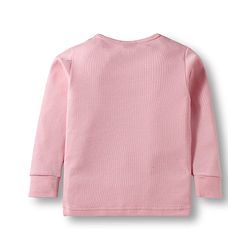 Babyhug Cotton Knit Full Sleeves Thermal Inner Wear Pullover Front Open Pack of 2 - Pink