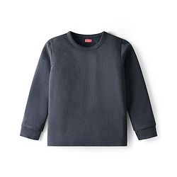 Babyhug Cotton Knit Full Sleeves Solid Colour Thermal Inner Wear Pack Of 2 - Navy Blue