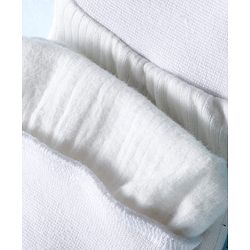 Babyhug Knit Full Sleeves Solid Color Pullover & Sleeveless Thermal Vests & Pant Set - Offwhite