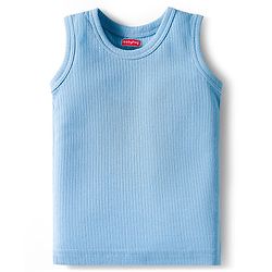 Babyhug Knit Full Sleeves Solid Pullover Thermal Set - Light Blue
