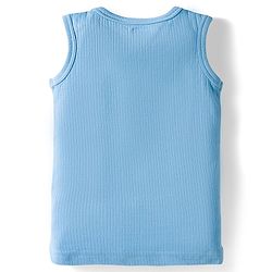 Babyhug Knit Full Sleeves Solid Pullover Thermal Set - Light Blue