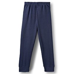 Babyhug Knit Solid Color Full Sleeves Pullover & Sleeveless Thermal Vest & Pant Set - Navy Blue