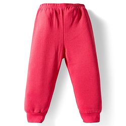 Babyhug Knit Full Sleeves Solid Pullover Thermal Set - Red