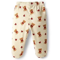 Babyhug Cotton Interlock Knit Animal Printed Bootie Leggings Pack of 3 - Multicolor