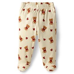 Babyhug Cotton Interlock Knit Animal Printed Bootie Leggings Pack of 3 - Multicolor