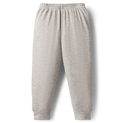 Babyhug Knit Full Length Solid Color Thermal Inner Wear Legging Pack of 2 - Charcoal Grey & Light Grey