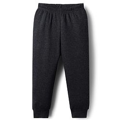 Babyhug Knit Full Length Solid Color Thermal Inner Wear Legging Pack of 2 - Charcoal Grey & Light Grey
