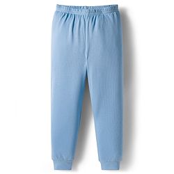 Babyhug Knit Full Length Thermal Wear Solid Leggings Pack of 2 - Pink & Light Blue