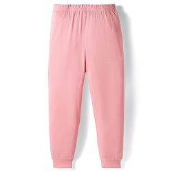 Babyhug Knit Full Length Thermal Wear Solid Leggings Pack of 2 - Pink & Light Blue