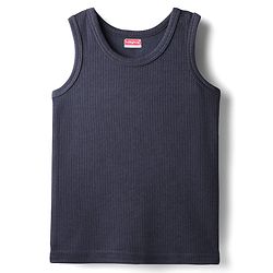 Babyhug Cotton Knit Sleeveless Solid Coloured Thermal Wear Vest Pack Of 2 - Navy Blue & Dark Pink