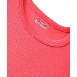 Babyhug Cotton Knit Sleeveless Solid Coloured Thermal Wear Vest Pack Of 2 - Navy Blue & Dark Pink