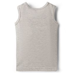 Babyhug Knit Sleeveless Solid Color Thermal Vests Pack of 2 - Light Grey & Charcoal Grey