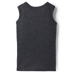 Babyhug Knit Sleeveless Solid Color Thermal Vests Pack of 2 - Light Grey & Charcoal Grey