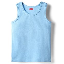 Babyhug Cotton Knit Sleeveless Solid Coloured Thermal Wear Vest Pack Of 2 - Pink & Light Blue