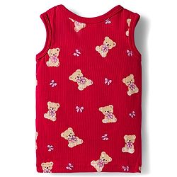 Babyhug Knit Full Sleeves Co-ords Pullover Thermal Wear Set with Bear Print - Maroon