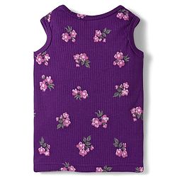 Babyhug Knit Full Sleeves Co-ords Pullover Thermal Wear Set with Floral Print - Purple