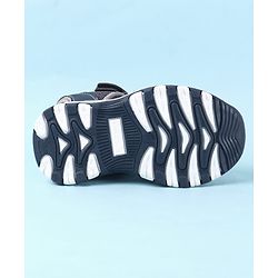 Cute Walk by Babyhug Velcro Closure PU Sandal - Navy Blue