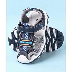 Cute Walk by Babyhug Velcro Closure PU Sandal - Navy Blue