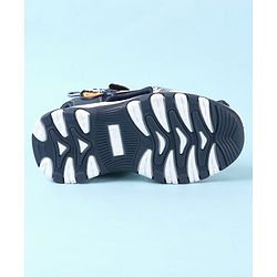 Cute Walk by Babyhug Velcro Closure PU Sandal with Sport Patch - Blue