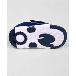 Cute Walk by Babyhug Velcro Closure Casual Shoes With Star & Wheel Applique - Navy Blue