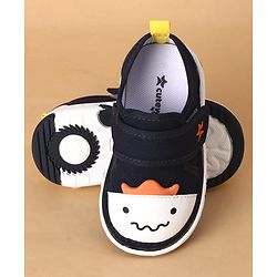 Cute Walk by Babyhug Velcro Closure Casual Shoes With Animal Applique - Navy Blue