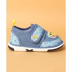 Cute Walk by Babyhug Casual Shoes Velcro Closure & Dino Patch - Blue